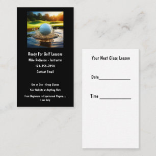 Golf Instructor Appointment Cards