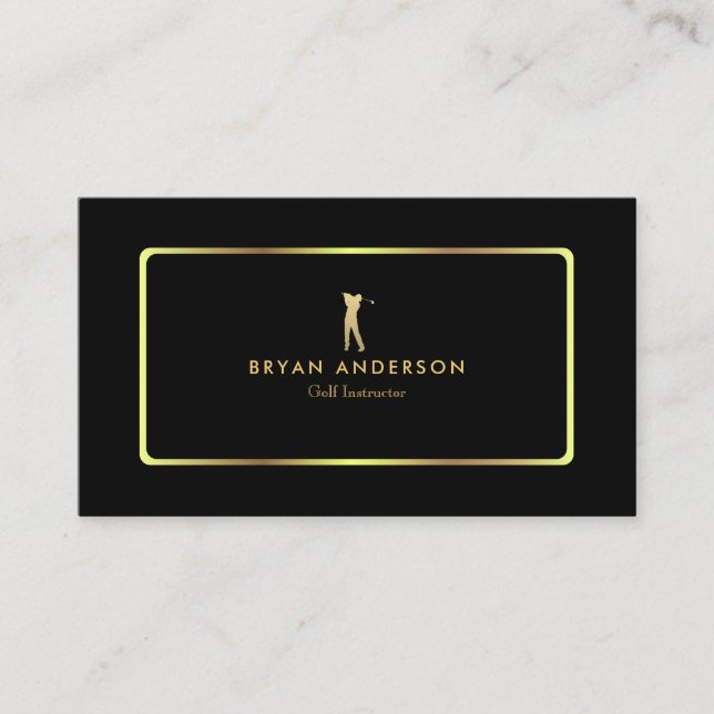 Golf Instructor Business Card (Front)