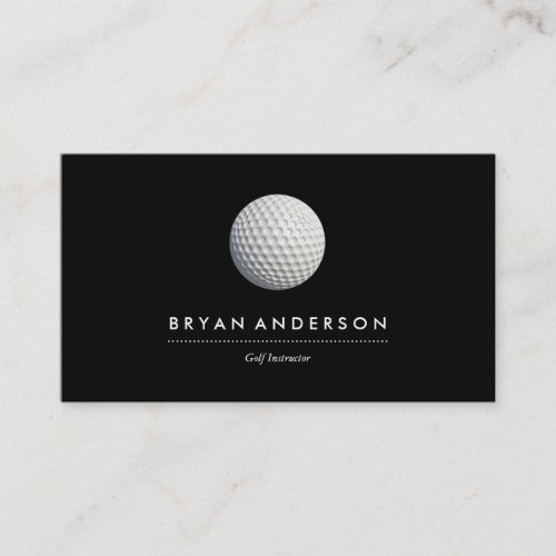 Golf Instructor Business Card