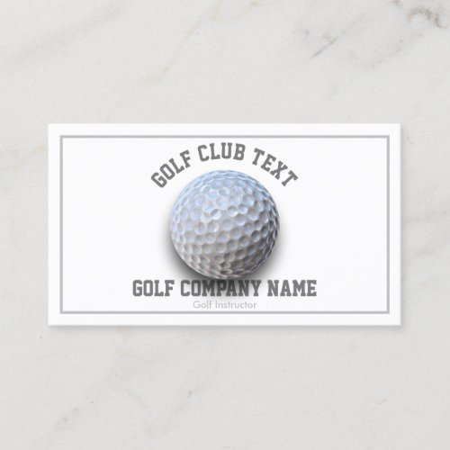 Golf Instructor Business Card