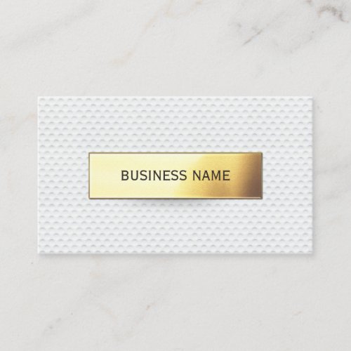 Golf Instructor Gold Label Professional Coach Business Card