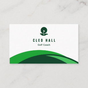 Golf Instructor Golf Coach Business Card