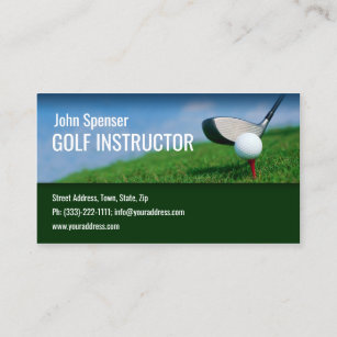 Golf Instructor Golfer Putter New Design Business Card