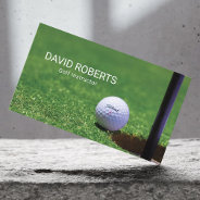 Golf Instructor Hole In One Professional Sport Business Card at Zazzle