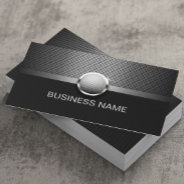 Golf Instructor Modern Metal Professional Sport Business Card at Zazzle