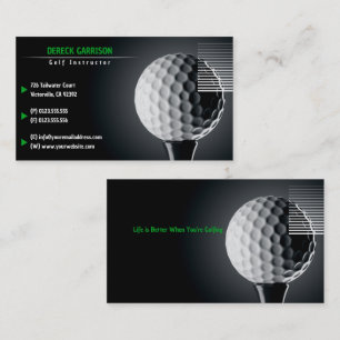 Golf Instructor Perfect Sport Business Card