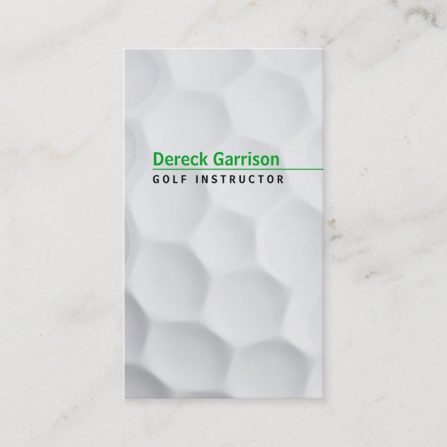 Golf Instructor | Professional Business Card (Front)