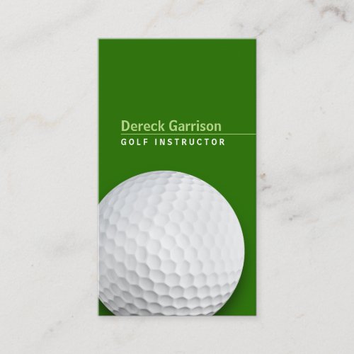 Golf Instructor  Professional Business Card