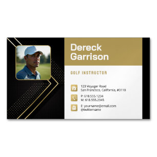 Golf Instructor Professional Business Card Magne