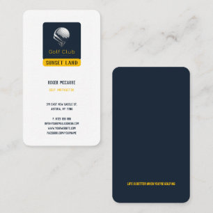 Golf Instructor Professional Golf Lessons Business Card