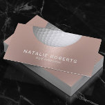 Golf Instructor Rose Gold Professional Sport Business Card<br><div class="desc">Golf Instructor Rose Gold Professional Sport Business Cards.</div>