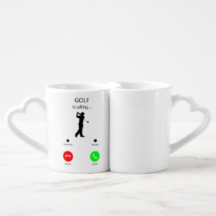 Golf Is Calling, Gift For Golfer, Golfer Gift Coffee Mug Set