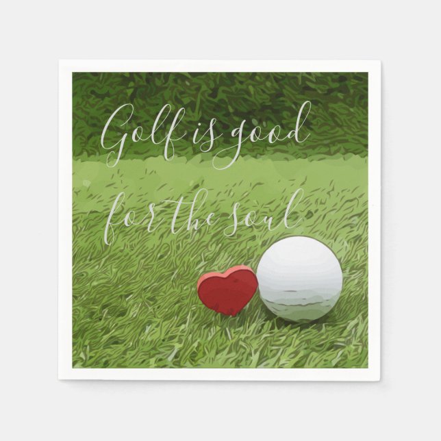 Golf is good for the soul Napkin (Front)