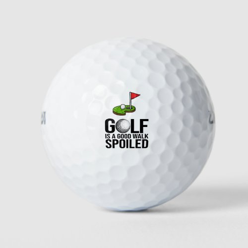 Golf is good walk for spoiled golf balls