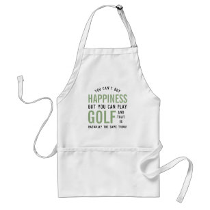 Golf is Happiness Funny Golf Lover Gifts Adult Apron