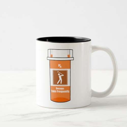 Golf Is My Drug Two_Tone Coffee Mug