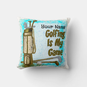 Golf is my Game golf Throw Pillow