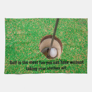 Golf is the most fun you can have kitchen towel