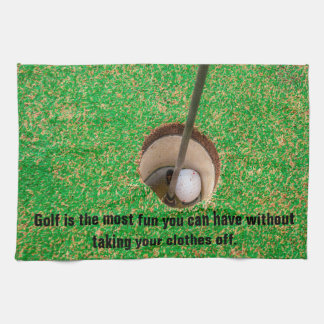 Golf is the most fun you can have kitchen towel