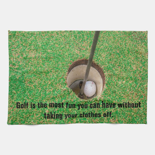 Golf is the most fun you can have kitchen towel (Horizontal)