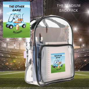 GOLF IS THE OTHER GAME APPROVED EVENT  CLEAR BACKPACK 