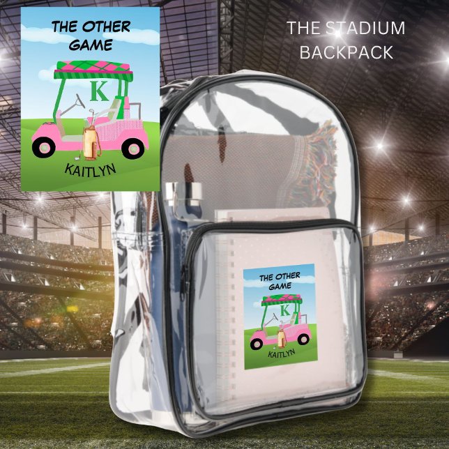 GOLF IS THE OTHER GAME APPROVED EVENT  CLEAR BACKPACK  (Creator Uploaded)
