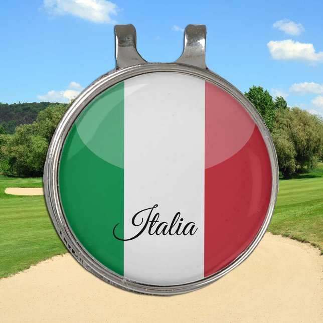 Golf Italy & Italian Flag Hat clip /Ball Marker (Creator Uploaded)