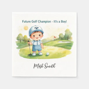 Golf It's Boy for Baby Shower Napkins