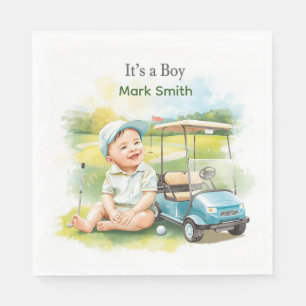 Golf It's Boy for Baby Shower Napkins
