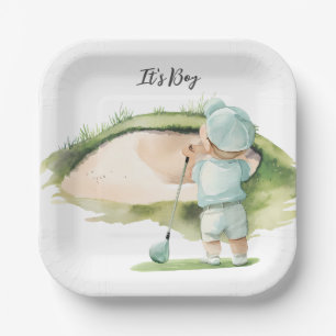 Golf It's Boy for Baby Shower Paper Plates