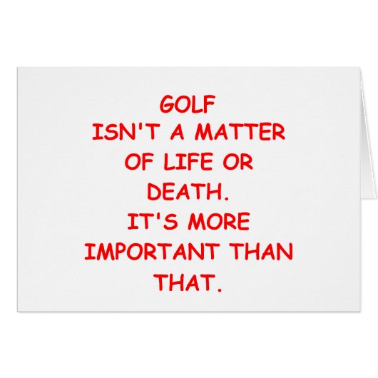 golf joke cards (Front Horizontal)
