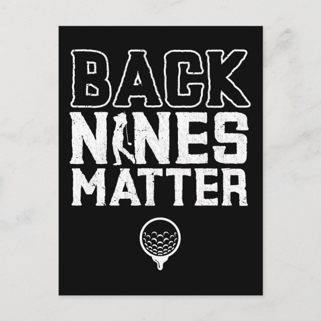 Golf Joke Golf Course Humor Golfing Postcard (Front)