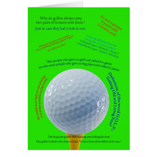 Golf Jokes (Front)