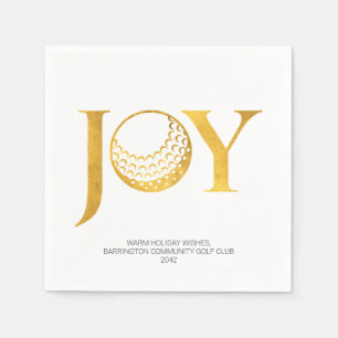 Golf Joy & Peace Christmas Napkins