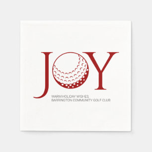 Golf Joy & Peace Christmas Napkins