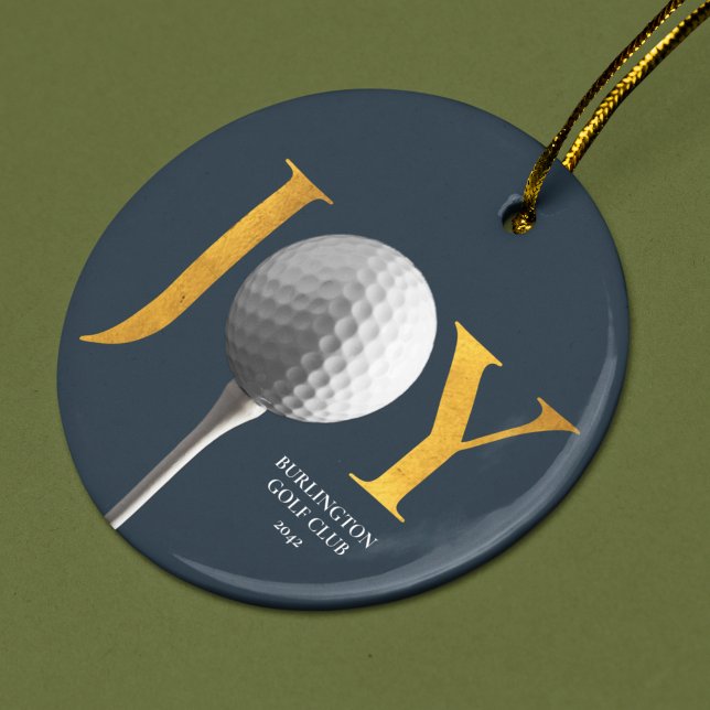 Golf Joy & Peace Christmas Ornament (Creator Uploaded)