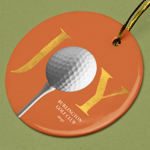 Golf Joy & Peace Christmas Ornament
