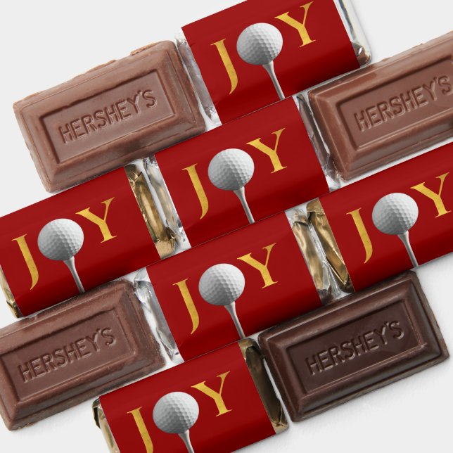 Golf Joy & Peace Christmas Party Favor Chocolates (Assorted)