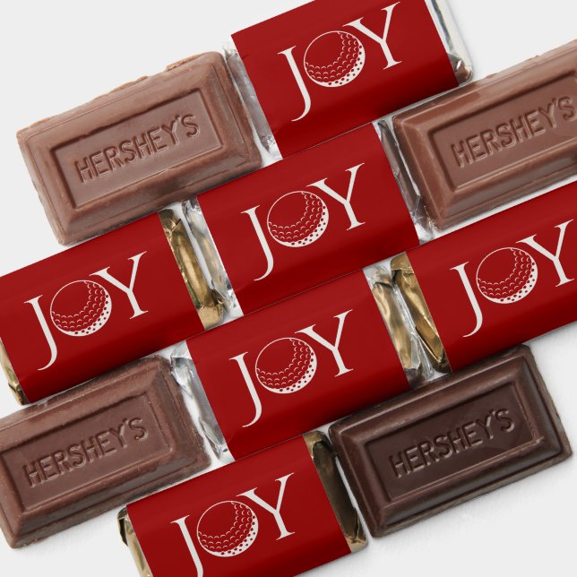 Golf Joy & Peace Christmas Party Favor Chocolates (Assorted)