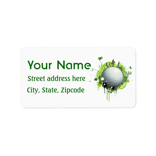 Golf Label (Front)