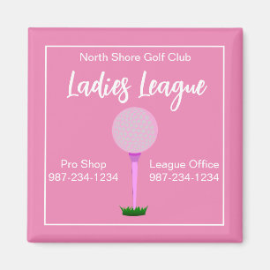 Golf Ladies League Information Magnet