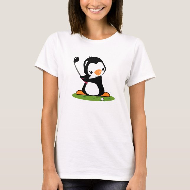 Golf Ladies Ringer T-Shirt (Front)