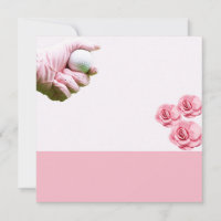 Golf Lady golfer's hand is holding ball on pink