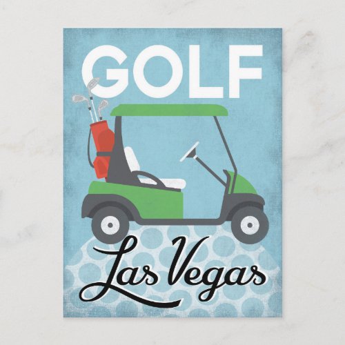 Golf Las Vegas Nevada _ Retro Vintage Travel Postcard