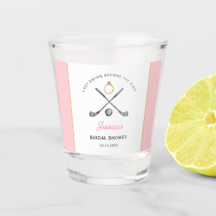 Golf "Last swing Before the ring" Bridal Shower Shot Glass
