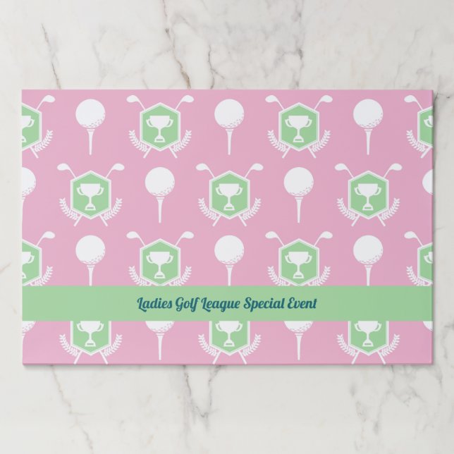 Golf League Celebration Placemat (Front)