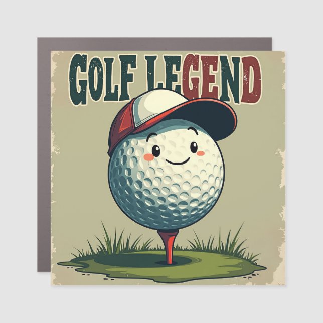 Golf Legend Car Magnet (Front)