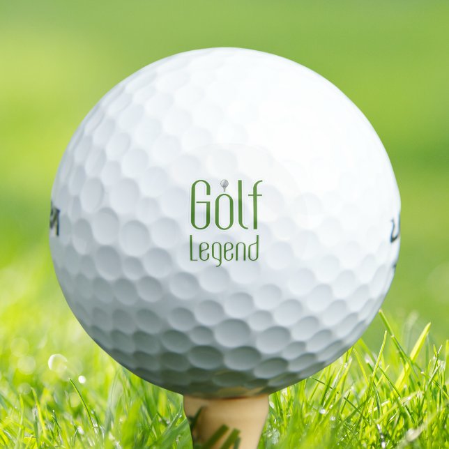 Golf Legend Custom Golf Ball Gift for Dad & Golfer (Creator Uploaded)