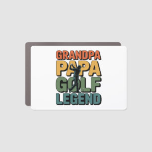 Golf Legend Grandpa Papa Car Magnet