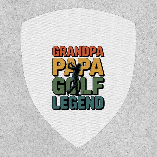 Golf Legend Grandpa Papa Patch (Front)